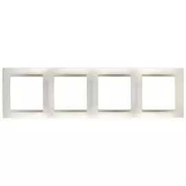 рамка 4 поста SIMON серия 15 шампань