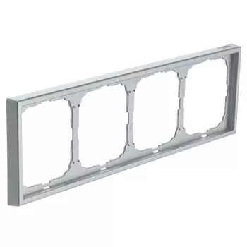 рамка 4 поста SYSTEME ELECTRIC Art Gallery алюминий