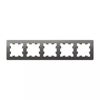 рамка 5 постов AtlasDesign Air сталь