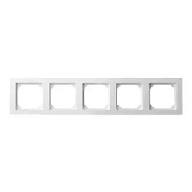 рамка 5 постов LIREGUS Epsilon белый