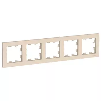 рамка 5 постов SCHNEIDER ELECTRIC Atlas Design бежевый