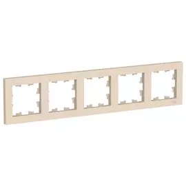 рамка 5 постов SCHNEIDER ELECTRIC Atlas Design бежевый