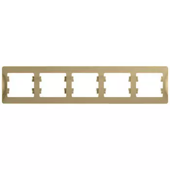 рамка 5 постов SCHNEIDER ELECTRIC Glossa горизонтальная титан