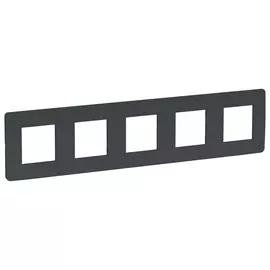 рамка 5 постов SCHNEIDER ELECTRIC Unica Studio антрацит