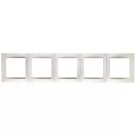 рамка 5 постов SIMON серия 15 шампань