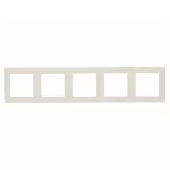 рамка 5 постов SIMON серия 15 слоновая кость