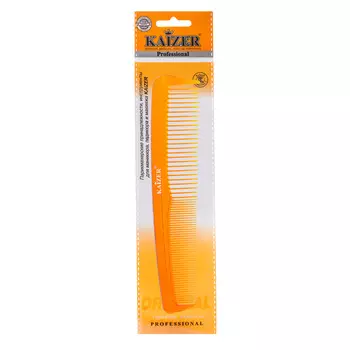 расческа KAIZER 18,5см гребень двойной без ручки пластик в ассорт.