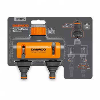 распределитель 2-х канальный DAEWOO 3/4"-1" пластик