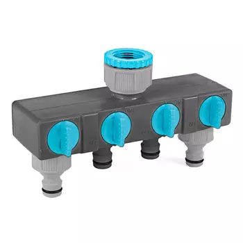 распределитель 4х-канальный CELLFAST Ideal 1/2"-3/4" пластик