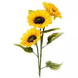 растение искусственное букет Подсолнух 90см