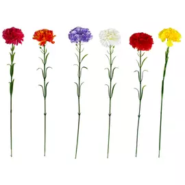 растение искусственное Гвоздика 60см цвет в асс-те