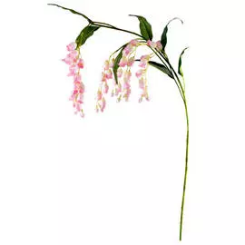 растение искусственное Колокольчик 104,5см бело-розовый