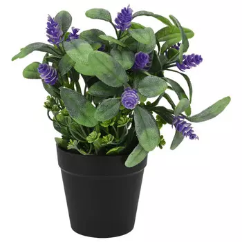 растение искусственное Лаванда в горшке 22см в асс-те