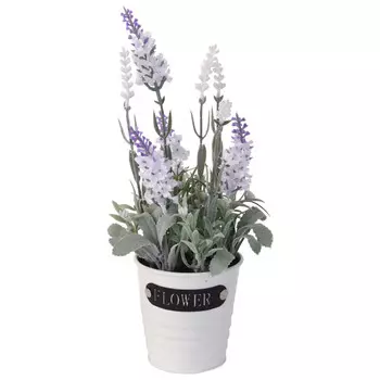 растение искусственное Лаванда в горшке 29см в асс-те