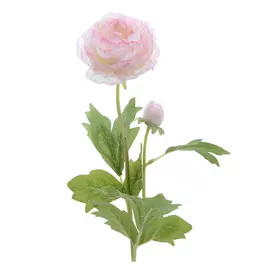 растение искусственное Лютик, 57 см, светло-розовый