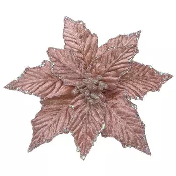 растение искусственное MAXIJOY Пуансеттия 25см розовый