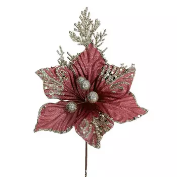 растение искусственное MAXIJOY Пуансеттия 28см красный