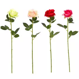 растение искусственное Роза кремовая 60см в асс-те