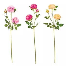 растение искусственное Роза пионовидная 64см цвет в асс-те