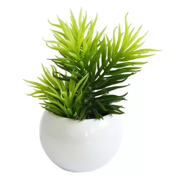 растение искусственное Суккулент Молочай в кашпо 18см