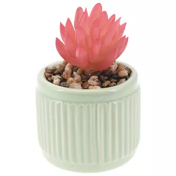 растение искусственное Суккулент в горшке 9см в асс-те