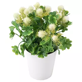 растение искусственное в горшке Клевер 25см цвет в асс-те