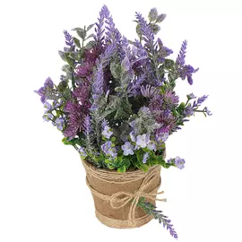 растение искусственное в горшке Лаванда 35см