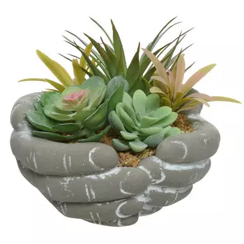 растение искусственное в горшке Суккулент 15см