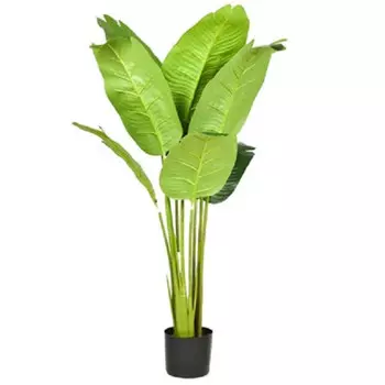 растение искусственное в кашпо Банановое дерево 110см