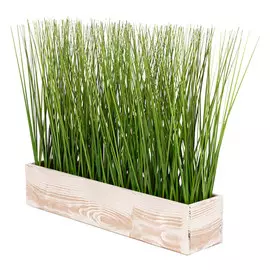 растение искусственное в ящике Трава 40х36х9см