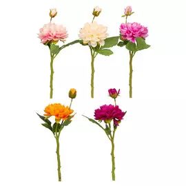растение искусственное ветка Георгин 30см в асс-те