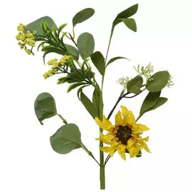 растение искусственное ветка Подсолнух 52см