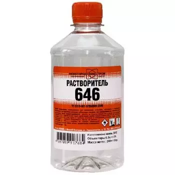 растворитель 646 ТУ ПЭТ 0,9л, арт.4607059918131