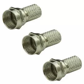 разъем на кабель ТВ 205 F RG6, 3 шт