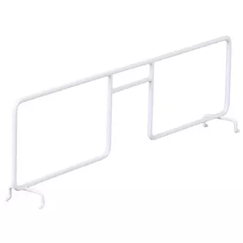 разделитель для сетчатой полки LARVIJ 431x24x123,5мм белый сталь