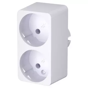 разветвитель 2 гнезда ФОТОН б/з 6А белый