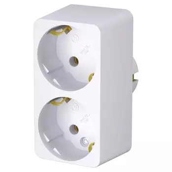 разветвитель 2 гнезда ФОТОН с/з 16А белый