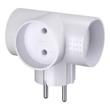 разветвитель 3 гнезда ФОТОН б/з 6A белый