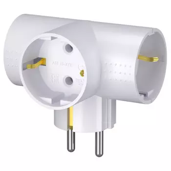 разветвитель 3 гнезда ФОТОН с/з 16A белый