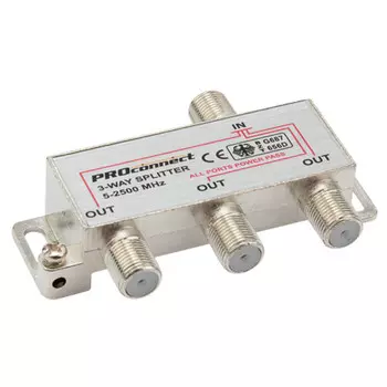 разветвитель TV-сигнала на 3 TV Proconnect Спутник 05-6202-4 1хF 3хF