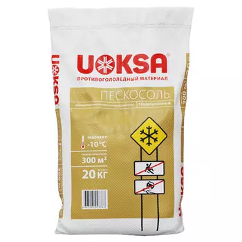 реагент противогололедный UOKSA Пескосоль Мешок 20кг
