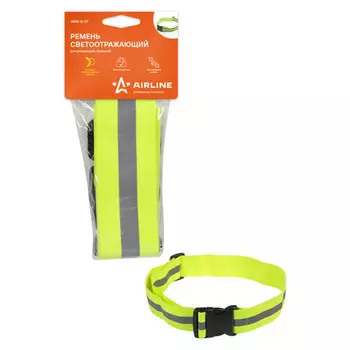 ремень светоотражающий AIRLINE 31х100см зеленый