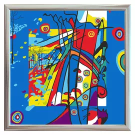 репродукция в раме КАНДИНСКИЙ 400х400мм бумага/МДФ