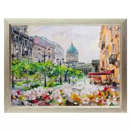 репродукция в раме МАЛАЯ КОНЮШЕННАЯ ПОЛДЕНЬ, 400х300 мм, бумага, МДФ