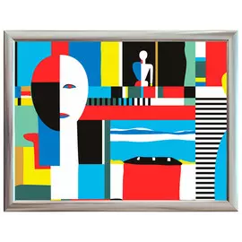 репродукция в раме МАЛЕВИЧ 400х300мм бумага/МДФ