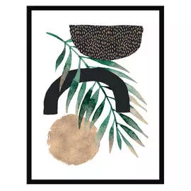 репродукция в раме ПАЛЬМОВАЯ ВЕТВЬ #1, 300х400, бумага пластик