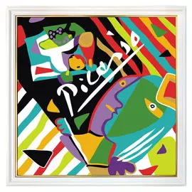 репродукция в раме ПИКАССО 400х400мм бумага МДФ