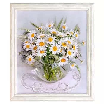 репродукция в раме РОМАШКИ 250х300мм бумага/МДФ