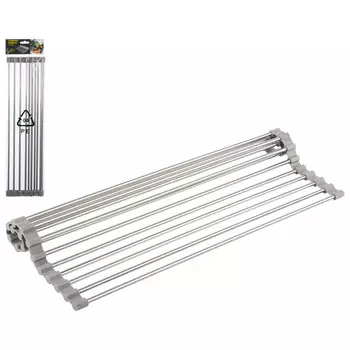 сушилка для посуды MALLONY Magic 28х47х1см нерж.сталь, пластик