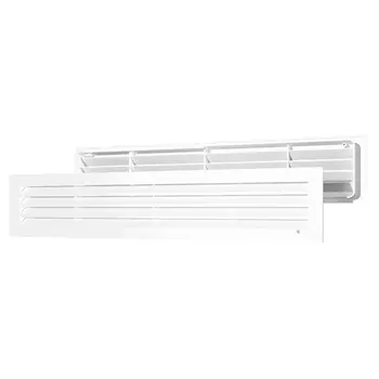 решетка вентиляционная 440х91 переточная АБС белый